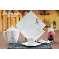 white or decal bone china korean dinnerware with cheap price